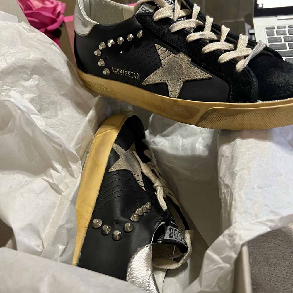 Golden Goose | Superstar Studded Low-Top Suede Sneakers